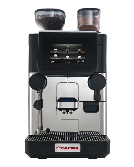 A coffee machine with two cups on top of it.