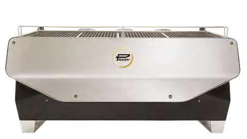 A close up of the front of a grill